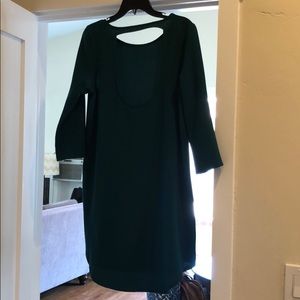 Green long sleeve dress
